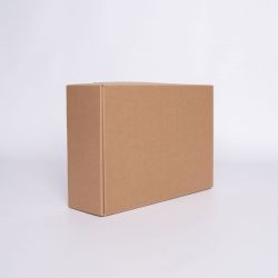 Personalisierbares Kraft-Postpack 34x24x10,5 CM | POSTPACK | DIGITALER DRUCK AUF VORFESTGELEGTEM BEREICH