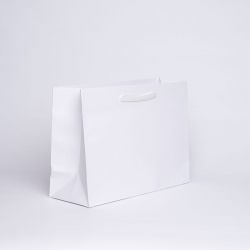 Shopping bag personalizzata Noblesse 40x15x29 CM | SHOPPING BAG NOBLESSE PREMIUM | STAMPA SERIGRAFICA SU DUE LATI IN UN COLORE