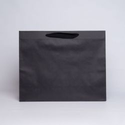 Noblesse personalisierte Papiertüte 53x18x43 CM | PREMIUM NOBLESSE PAPER BAG | SCREEN PRINTING ON TWO SIDES IN ONE COLOUR