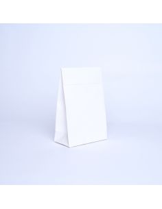Noblesse personalisierte Papiertüte 32x10x40 CM | PREMIUM NOBLESSE PAPER POUCH | SIEBDRUCK AUF EINER SEITE IN EINER FARBE