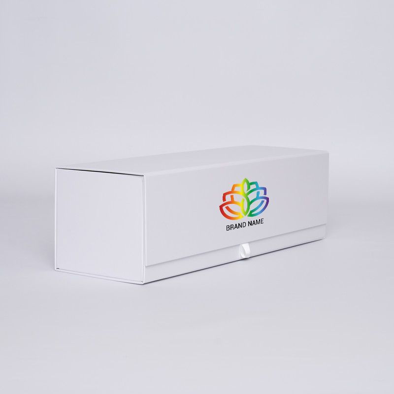 Boîte aimantée personnalisée Bottlebox 12x40,5x12 CM | BOTTLE BOX | BOÎTE POUR 1 BOUTEILLE MAGNUM | IMPRESSION NUMERIQUE ZONE...