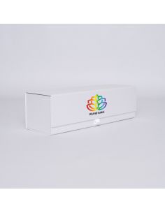 Boîte aimantée personnalisée Bottlebox 10x33x10 CM | BOTTLE BOX |BOÎTE POUR 1 BOUTEILLE | IMPRESSION NUMERIQUE ZONE PRÉDÉFINIE