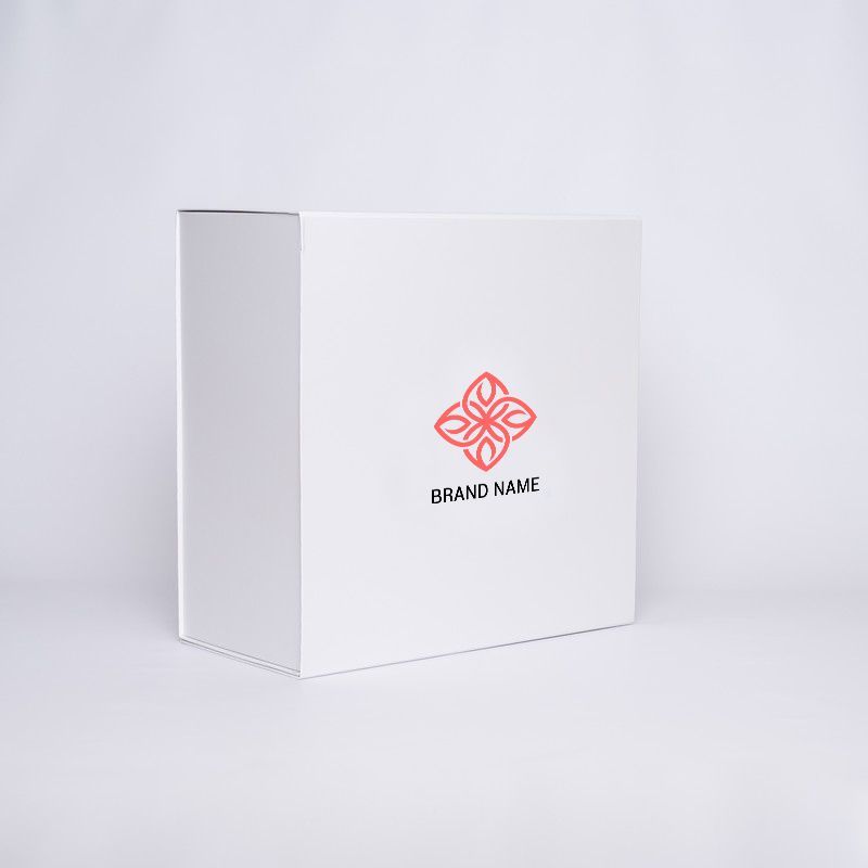 Boîte aimantée personnalisée Wonderbox 40x40x20 CM | WONDERBOX (EVO) | SCREEN PRINTING ON ONE SIDE IN TWO COLOURS