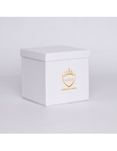 Flowerbox personalisierte Stülpschachtel 18x18x18 cm | FLOWERBOX| HEISSDRUCK