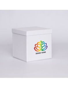 Boîte cloche personnalisée Flowerbox 25x25x25 CM | FLOWERBOX |IMPRESSION NUMERIQUE ZONE PRÉDÉFINIE