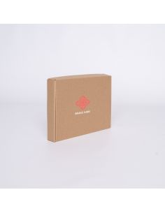 Postpack Kraft personnalisable 22,5x17x3 CM | POSTPACK | IMPRESSION EN SÉRIGRAPHIE SUR UNE FACE EN DEUX COULEURS