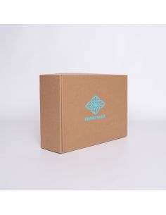 Postpack Kraft personnalisable 34x24x10,5 CM | POSTPACK | SCREEN PRINTING ON ONE SIDE IN ONE COLOUR