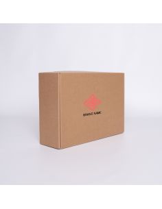 Postpack Kraft personnalisable 42,5x31x15,5 CM | POSTPACK | IMPRESSION EN SÉRIGRAPHIE SUR UNE FACE EN DEUX COULEURS
