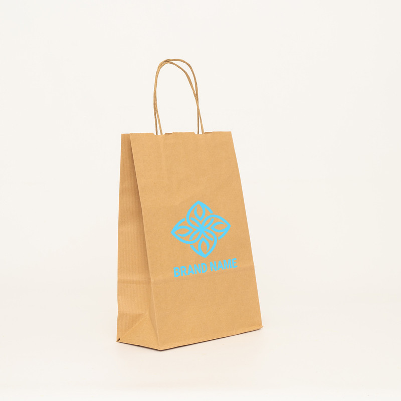 Shopping bag personalizzata Safari 14x8x39 CM | SHOPPING BAG SAFARI | STAMPA FLEXO IN UN COLORI SU AREE PREDEFINITA SU ENTRAM...