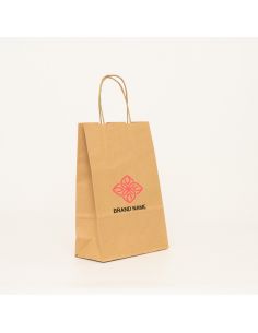 Customized Personalized shopping bag Safari 18x8x22 CM | SHOPPING BAG SAFARI | FLEXO PRINTING IN TWO COLOURS ON FIXED AREAS