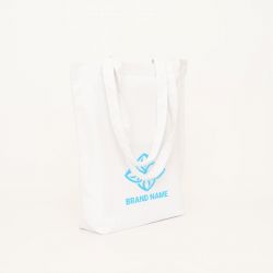 Customized Customized reusable cotton bag with pocket 38x42 CM | TOTE COTTON BAG POCKET | SCREEN PRINTING ON ONE SIDE IN ONE ...