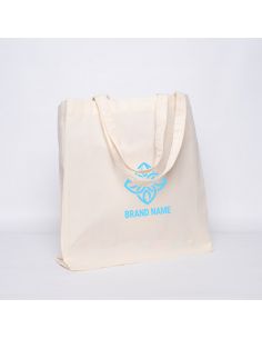 Customized Personalized reusable cotton bag 48x20x40 CM | SHOPPING BAG EN COTON | IMPRESSION EN SÉRIGRAPHIE SUR DEUX FACES EN...