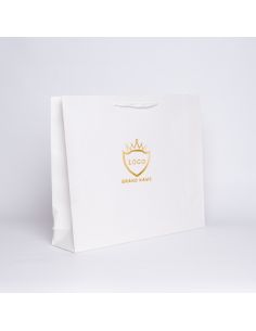 Shopping bag personalizzata Noblesse Laminata 54x12x45 CM | SHOPPING BAG NOBLESSE LAMINATA | STAMPA SERIGRAFICA SU DUE LATI I...