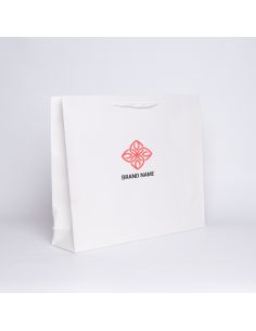 Shopping bag personalizzata Noblesse Laminata 54x12x45 CM | SHOPPING BAG NOBLESSE LAMINATA | STAMPA SERIGRAFICA SU UN LATO IN...