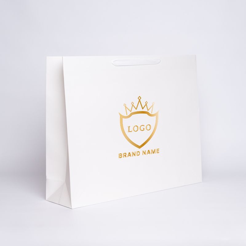 Customized Laminated Personalized shopping bag Noblesse 59x15x47 CM | LAMINATED NOBLESSE PAPER BAG | SCREEN PRINTING ON ONE S...