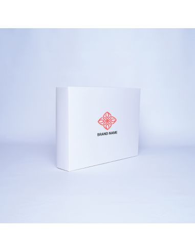 Customized Personalized foldable box Campana 40x31x8 CM | CAMPANA | SCREEN PRINTING ON ONE SIDE IN TWO COLOURS