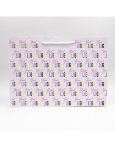 Customized Personalized shopping bag Noblesse 48x15x32 CM | NOBLESSE PAPER BAG | OFFSET PRINTING ALL OVER