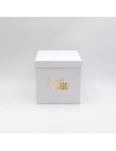Customized Personalized foldable box Flowerbox 18x18x18 CM | FLOWERBOX |HOT FOIL STAMPING