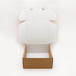 Postpack Kraft personalizzabile 34x24x10,5 CM | POSTPACK | STAMPA SERIGRAFICA SU UN LATO IN DUE COLORI