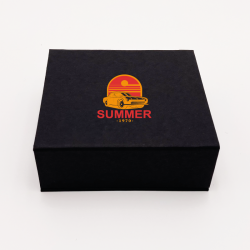 Boîte aimantée personnalisée Sweetbox 10x9x3,5 CM | SWEET BOX | IMPRESSION EN SÉRIGRAPHIE SUR UNE FACE EN DEUX COULEURS