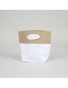 Customized Personalized shopping bag Ciment 15x8x20 CM | BOLSA CEMENTO PREMIUM | IMPRESIÓN SERIGRÁFICA DE UN LADO EN UN COLOR