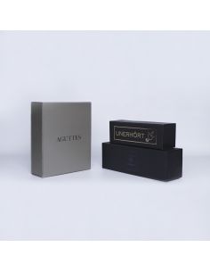 Customized Personalized Magnetic Box Bottlebox 10x33x10 CM | BOTTLE BOX |BOÎTE POUR 1 BOUTEILLE | IMPRESSION À CHAUD