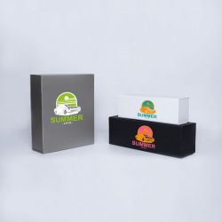 Customized Personalized Magnetic Box Bottlebox 28x33x10 CM | BOTTLE BOX | 3 BOTTLES BOX | SCREEN PRINTING ON ONE SIDE IN TWO ...