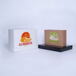 Customized Customizable laminated postpack 23x12x10,8 CM | LAMINATED POSTPACK | SCREEN PRINTING ON ONE SIDE IN TWO COLOURS