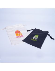 Customized Personalized cotton pouch 9x12 CM | COTTON POUCH | SCREEN PRINTING ON ONE SIDE IN TWO COLOURS