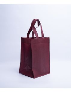 Customized Customized non-woven bottle bag 28x20x33 CM | NON-WOVEN TNT LUS BOTTLE BAG | SCREEN PRINTING ON ONE SIDE IN TWO CO...