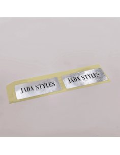 Customized Customizable stickers 4,6x2,5 CM | STICKER | HOT FOIL PRINTING