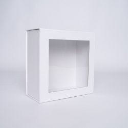 Scatola magnetica personalizzata Clearbox 22x22x10 CM | CLEARBOX | STAMPA SERIGRAFICA SU UN LATO IN UN COLORE